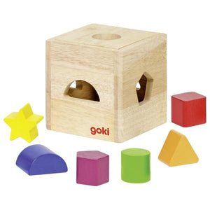 Caixa de madeira Brinquedo formas de encaixar