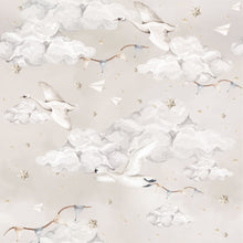 Load image into Gallery viewer, Papel de parede Cisnes Mágicos para quarto de crianças
