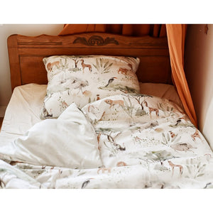 Conjunto de cama edredão e almofada Birds