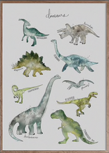 Load image into Gallery viewer, Poster Dinossaurs Dino em tela
