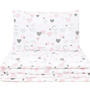 Conjunto de cama com enchimento pronto a usar Hello Baby - Sweet Hearts