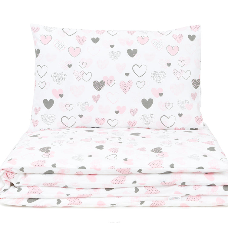 Conjunto de cama com enchimento pronto a usar Hello Baby - Sweet Hearts