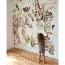 Cargar imagen en el visor de la galería, Papel de parede Savana para quarto de crianças
